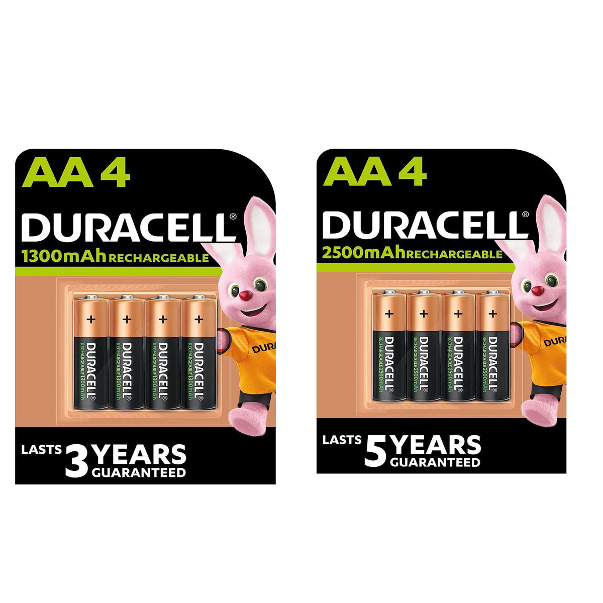 DURACELL NiMH 1.5V 2400mAh AA Rechargeable Battery, 4-pack